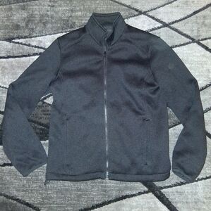 EUC Michael Kors Size Medium Black Men's High Neck Full Zip Zipper Pocket Jacket